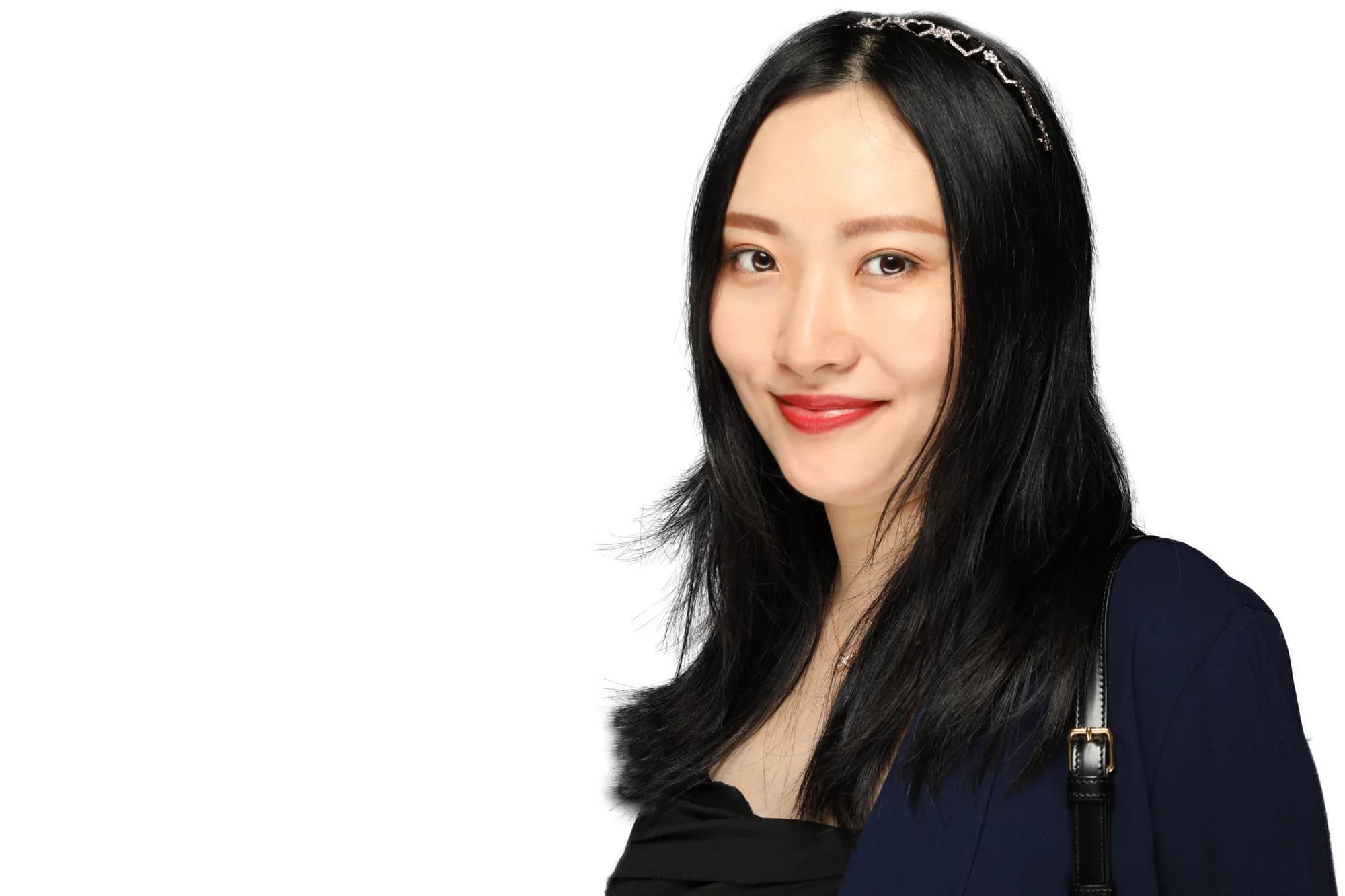 Corporate headshot of a woman on a clean white background, Sydney